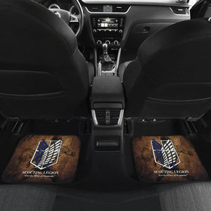 Eren Jeager Attack On Titan Car Floor Mats For Fan Like Anime Universal Fit 175802 - CarInspirations