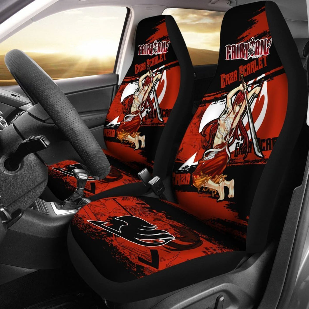 Erza Scarlet Fairy Tail Car Seat Covers Gift For Fan Anime Universal Fit 194801 - CarInspirations