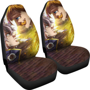 Escanor Vs Zeldris Car Seat Covers Seven Deadly Sins Universal Fit 173905 - CarInspirations