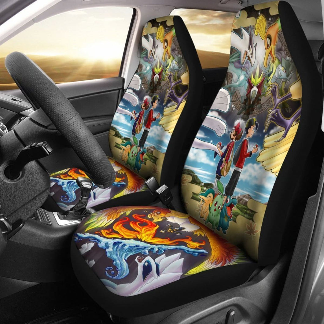 Ethan & Lyra Pokemon Movie Car Seat Covers Lt03 Universal Fit 225721 - CarInspirations