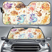 Load image into Gallery viewer, Eveelution Pokemon Car Sun Shades 918b Universal Fit - CarInspirations