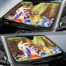 Load image into Gallery viewer, Eveelution Relax Pokemon Car Sun Shades 918b Universal Fit - CarInspirations