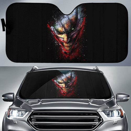 Evil Joker Sun Shade amazing best gift ideas 2020 Universal Fit 174503 - CarInspirations