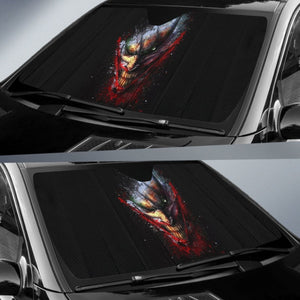 Evil Joker Sun Shade amazing best gift ideas 2020 Universal Fit 174503 - CarInspirations