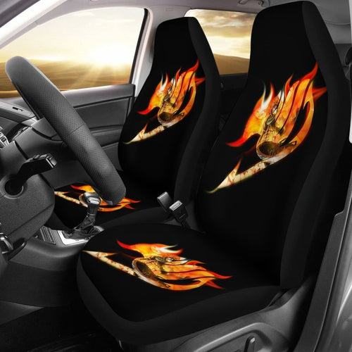 Fairy Tail Fire Logo Seat Covers Amazing Best Gift Ideas 2020 Universal Fit 090505 - CarInspirations
