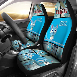 Fairy Tail Happy Car Seat Covers Anime Gift For Fan Universal Fit 194801 - CarInspirations