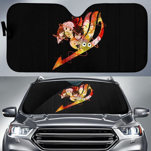 Fairy Tail Logo And Friends Auto Sun Shade Nh06 Universal Fit 111204 - CarInspirations
