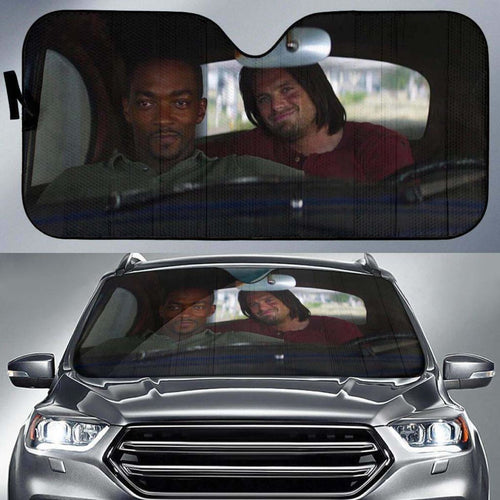 Falcon & Winter Soldier In Car Sun Shade Visor Universal Fit 174503 - CarInspirations