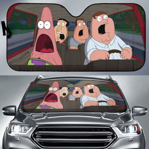 Family Guy Cartoon Funny Auto Sun Shades 918b Universal Fit - CarInspirations