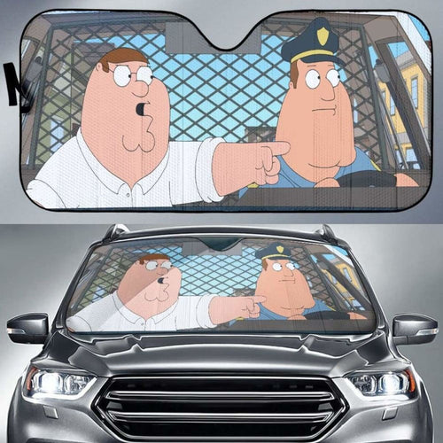 Family Guy Cop And AHalf Wit Auto Sun Shades 918b Universal Fit - CarInspirations