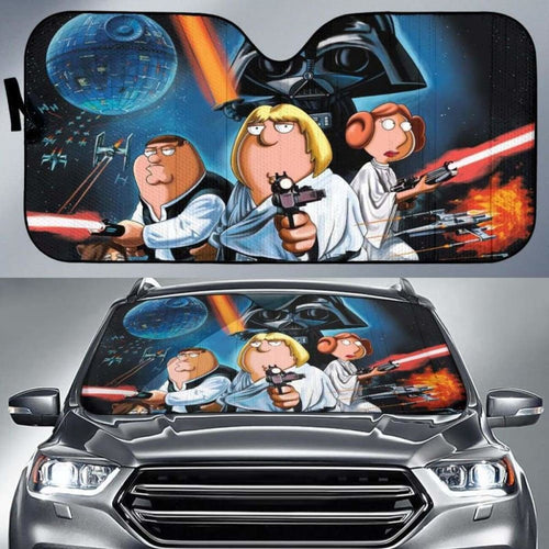 Family Guy Star War Auto Sun Shades 918b Universal Fit - CarInspirations