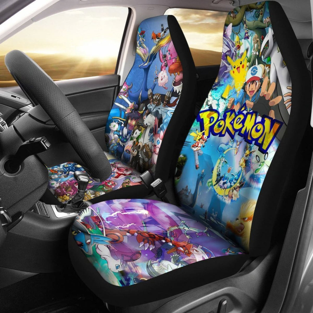 Fan Pokemon Full Character Car Seat Covers Lt03 Universal Fit 225721 - CarInspirations