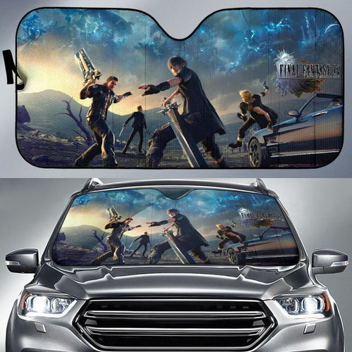 Final Fantasy Xv Fighting Auto Sun Shade Nh06 Universal Fit 111204 - CarInspirations