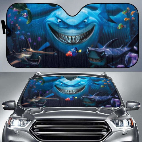 Finding Nemo And Shark Auto Sun Shades 918b Universal Fit - CarInspirations