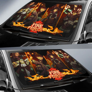 Fire Force Cool Company 8 Auto Sunshade Anime 2020 Universal Fit 225311 - CarInspirations