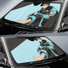 Load image into Gallery viewer, Fire Force Shinra Auto Sunshade Anime 2020 Universal Fit 225311 - CarInspirations