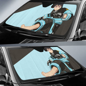 Fire Force Shinra Auto Sunshade Anime 2020 Universal Fit 225311 - CarInspirations