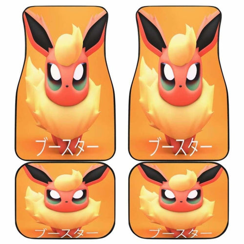 Flareon Pokemon Car Floor Mats Universal Fit - CarInspirations