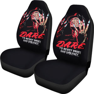 Freddy Krueger Dare To Resist Drug And Violence Car Seat Covers Universal Fit 103530 - CarInspirations
