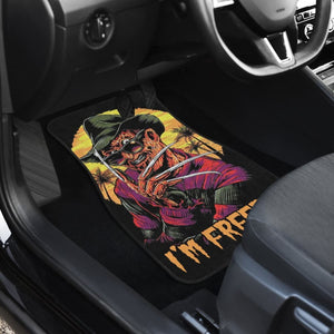 Freddy Krueger I’m Freddy Car Floor Mats Movie Fan Gift Universal Fit 103530 - CarInspirations