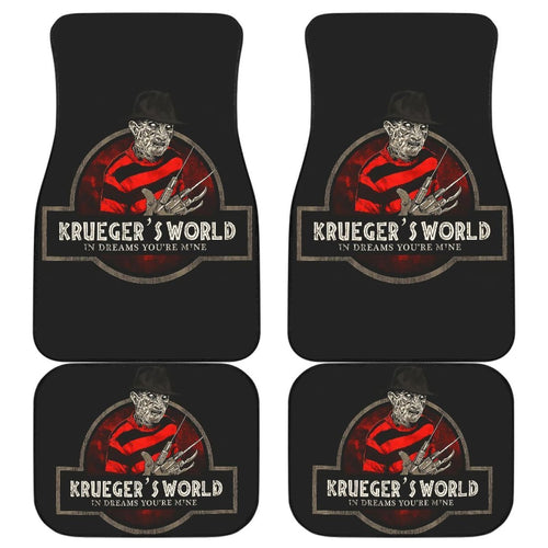 Freddy Krueger Krueger’s World Car Floor Mats Movie Fan Gift Universal Fit 103530 - CarInspirations