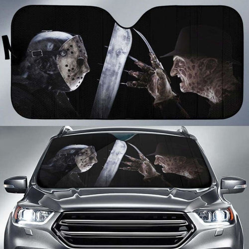 Freddy Vs Jason Car Auto Sun Shades Universal Fit 051312 - CarInspirations