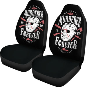 Friday The 13th Jason Voorhees Art Car Seat Covers Movie Fan Gift Universal Fit 103530 - CarInspirations