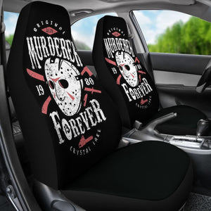 Friday The 13th Jason Voorhees Art Car Seat Covers Movie Fan Gift Universal Fit 103530 - CarInspirations