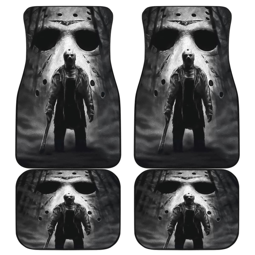 Friday The 13th Jason Voorhees Car Floor Mats Movie Fan Gift Universal Fit 103530 - CarInspirations