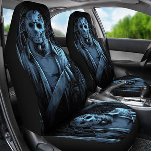 Friday The 13th Jason Voorhees Car Seat Covers Movie Fan Gift Universal Fit 103530 - CarInspirations