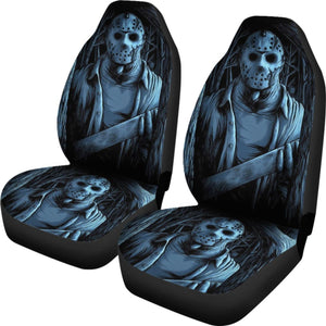 Friday The 13th Jason Voorhees Car Seat Covers Movie Fan Gift Universal Fit 103530 - CarInspirations