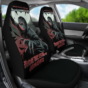 Friday The 13th Jason Voorhees Nothing This Evil Never Dies Car Seat Covers Universal Fit 103530 - CarInspirations