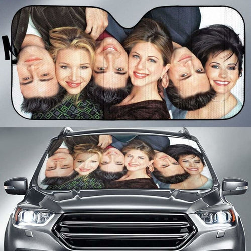 Friends TV Show Funny Head Auto Sun Shades 918b Universal Fit - CarInspirations