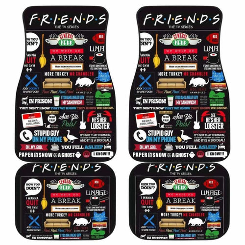 Friends TV Show Poster Car Mats Universal Fit - CarInspirations