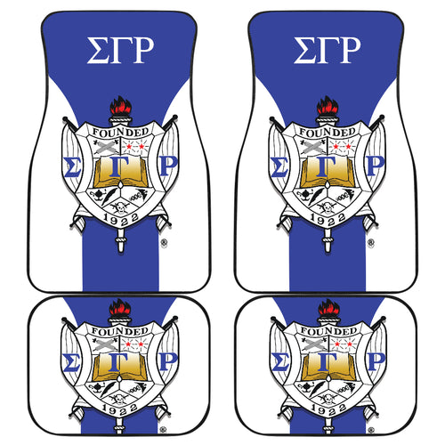 Sigma Gamma Rho Sororities Car Floor Mats Custom For Fans Ci230207-06