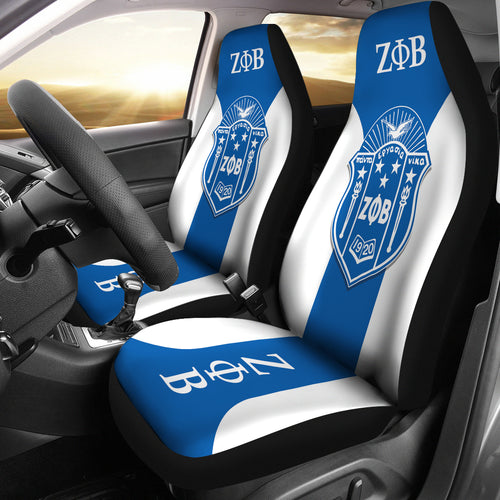 Zeta Phi Beta Sororities Car Seat Covers Custom For Fans Ci230207-04