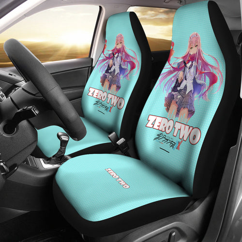 Zero Two Sky Anime Car Seat Covers Anime Seat Covers Ci0722