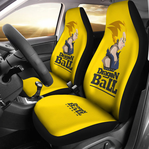 Vegeta Dragon Ball Anime Yellow Car Seat Covers Unique Design Ci0813