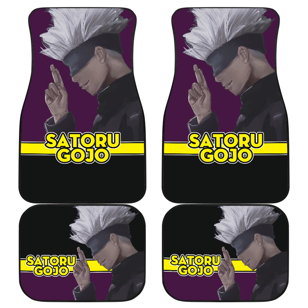 Satoru Gojo Jujutsu KaiSen Yellow Car Mats Anime Car Mats For Car Ci0623