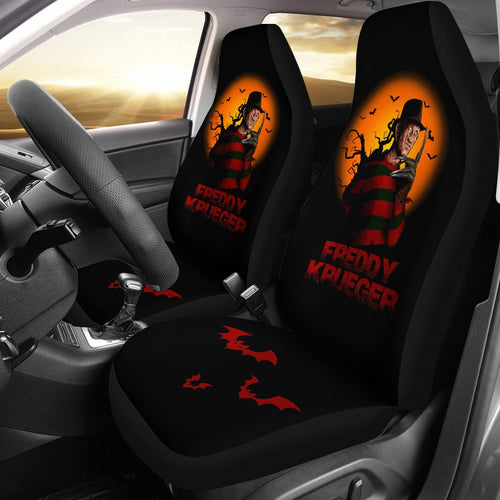 Horror Movie Car Seat Covers | Freddy Krueger Halloween Night Seat Covers Ci082821