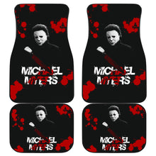 Load image into Gallery viewer, Horror Movie Car Floor Mats | Michael Myers Red Blood Black White Car Mats Ci090321