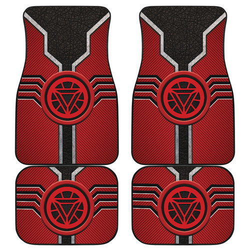 Iron Man Logo Car Floor Mats Custom For Fans Ci230111-08a