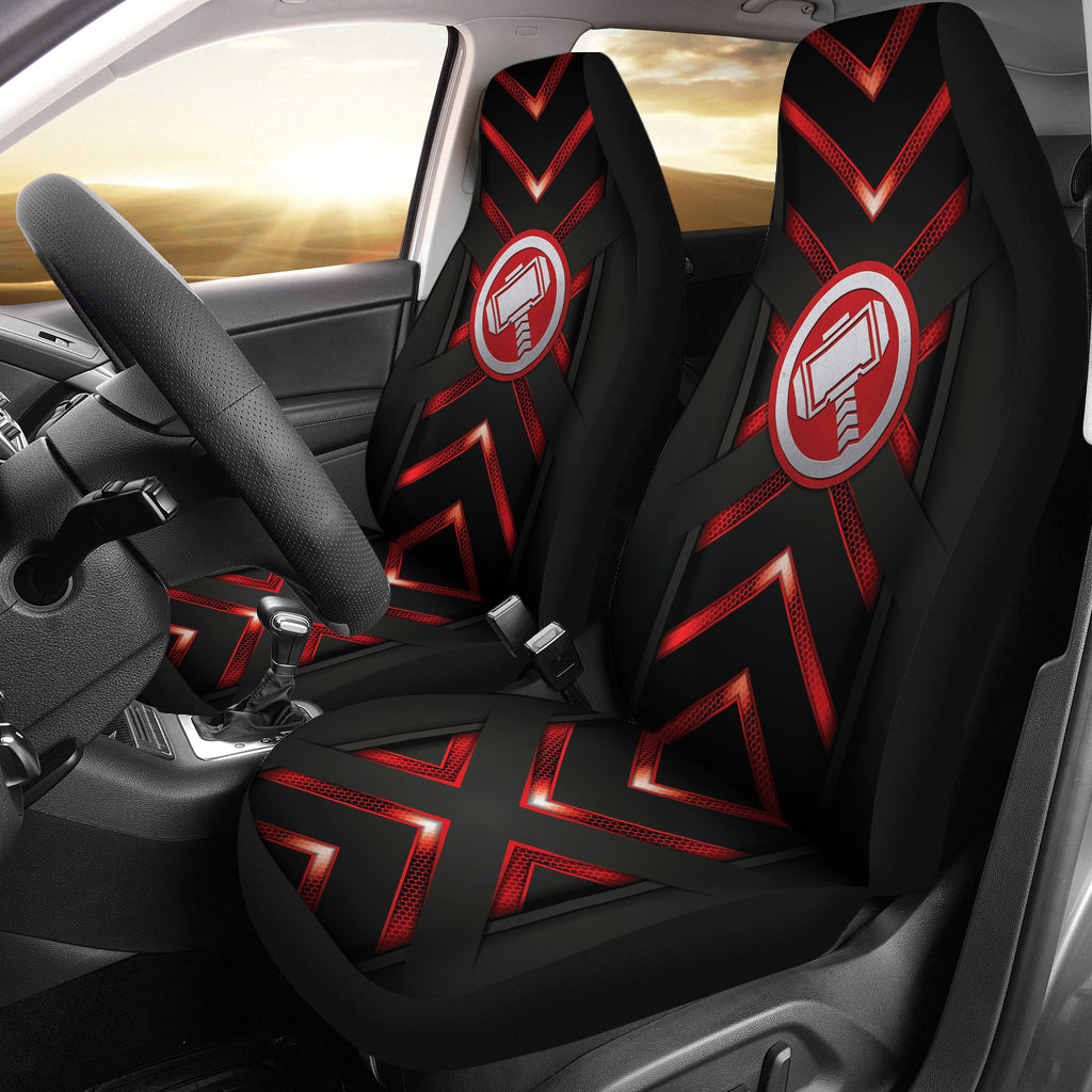 Thor Hammer Metal Logo Car Seat Covers Car Accessories Ci220714-01