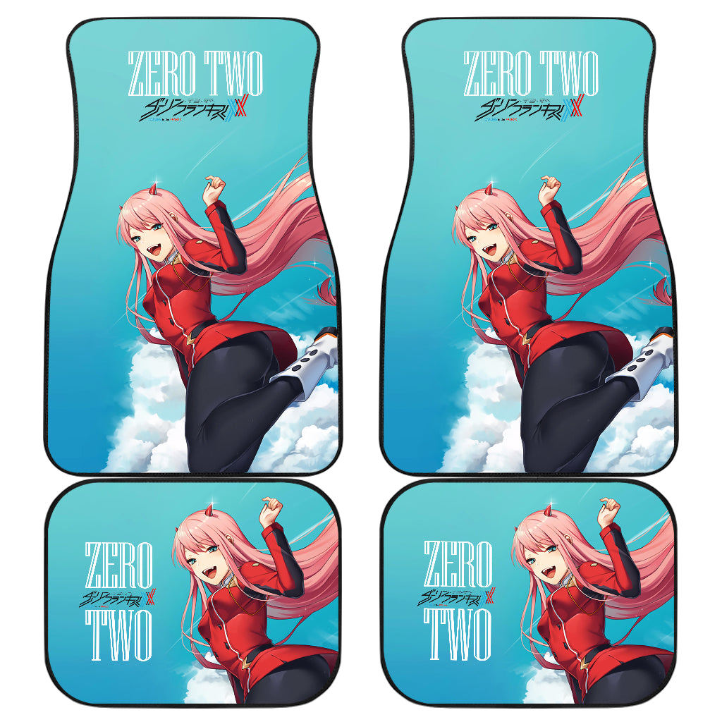 Zero Two Anime Girl Car Floor Mats Ci0722