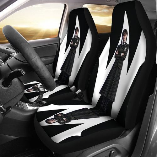 Wednesday Car Seat Covers Custom For Fans Ci221214-01