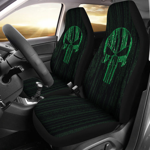 The Punisher Green Car Seat Covers Car Accessories Ci220819-10