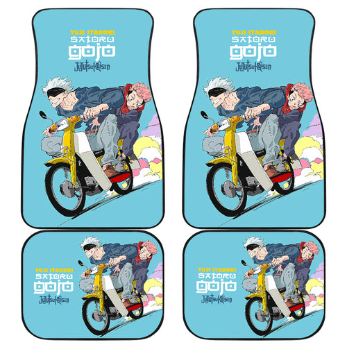 Yuji And Satoru Gojo KaiSen Yellow Style Car Mats Anime Mats Ci0630