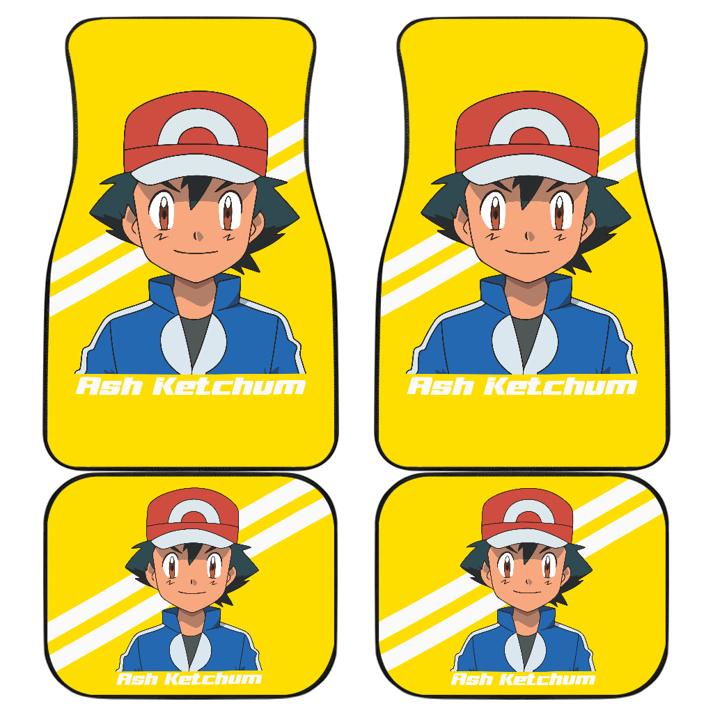 Ash Ketchum Pokemon Car Floor Mats Anime Car Accessories Ci102901