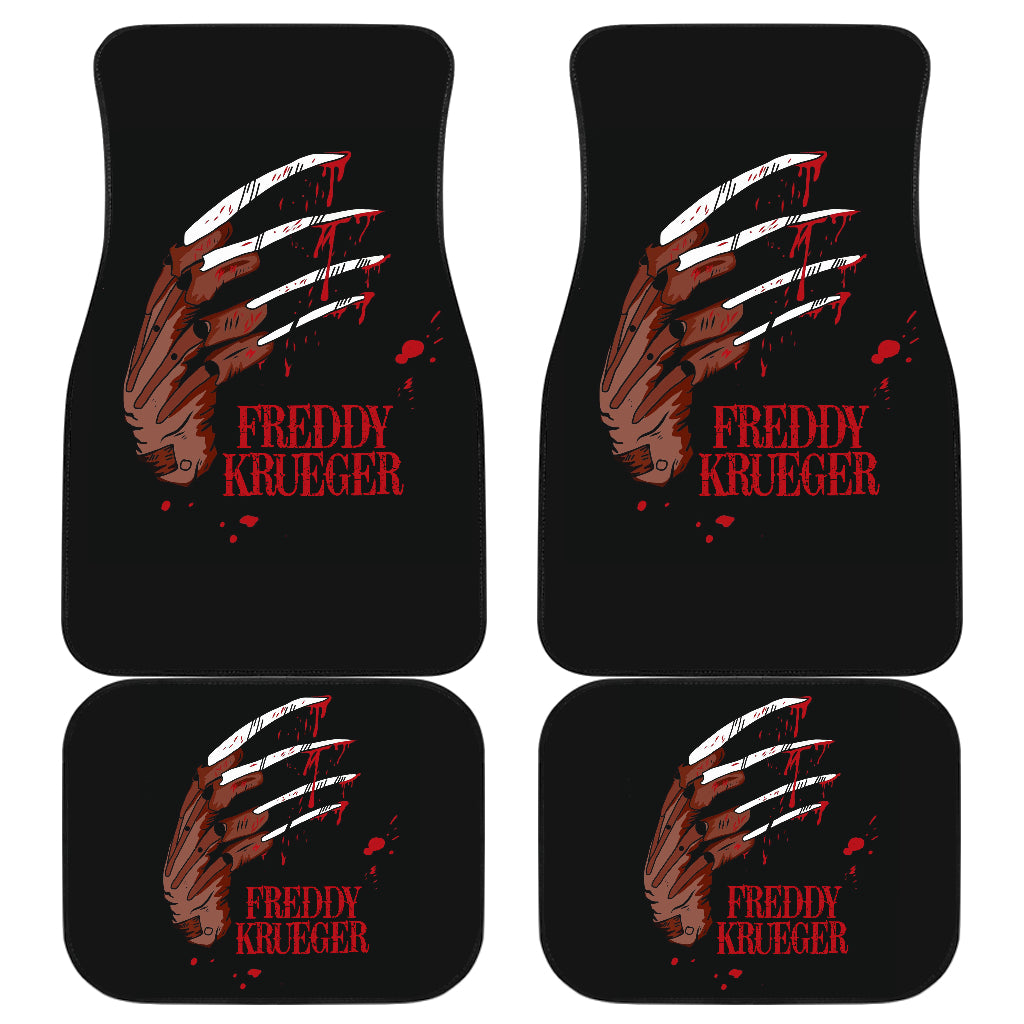 A Nightmare On Elm Street Car Floor Mats Hand Freddy Krueger Halloween Car Accessories Ci0823