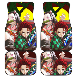 Tanjiro & Nezuko Car Floor Mats Demon Slayer Anime Car Mats Ci0605